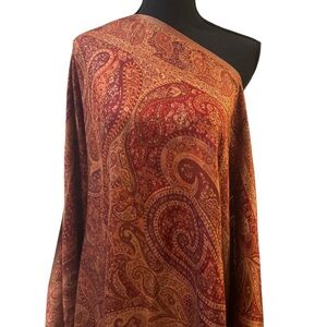 Kani Silk Zari Shawl- Gold Thread weave on Pashmina shawl